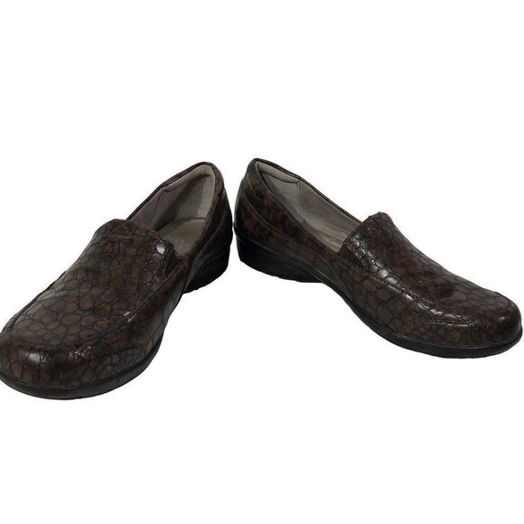 Naturalizer Women's Crocodile Print Slip on Loafers Size 9W - Picture 5 of 11